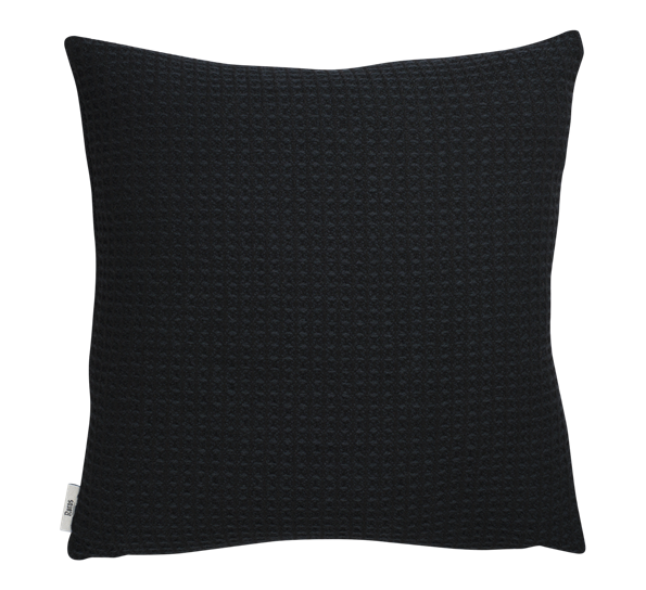 Vega pute sort 50x50 cm fra Røros Tweed
