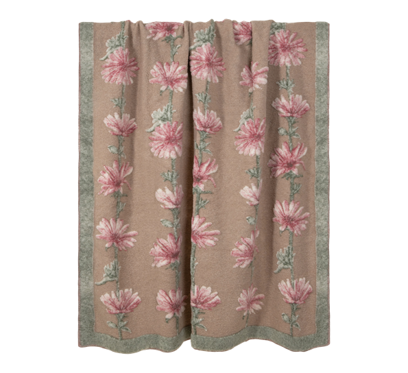 Chicory ullpledd 150x190 cm brun rosa fra Frati Home