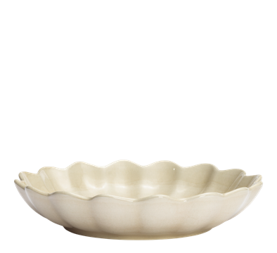 Oyster skål 24 cm 90 cl sand