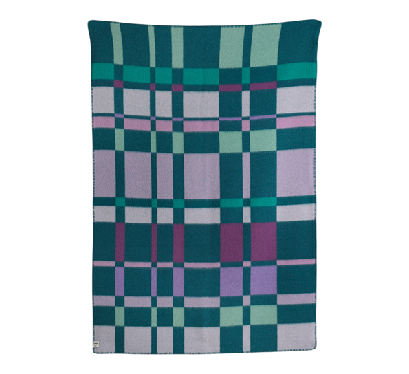 City pledd aqua 135x200 cm fra Røros Tweed