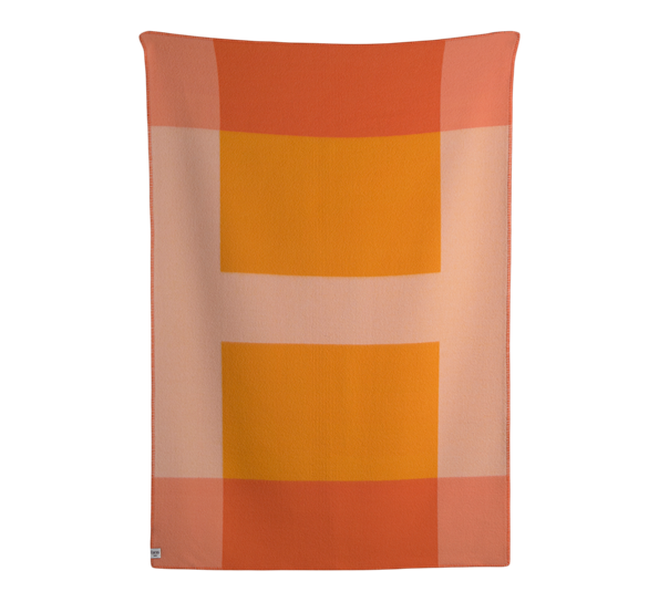 Syndin pledd oransje 135x200 cm fra Røros Tweed