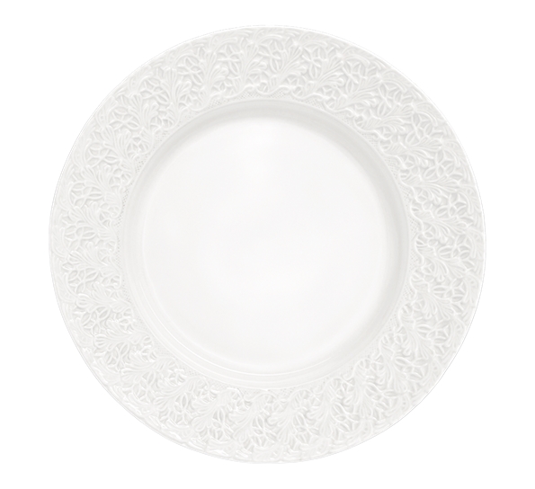Lace tallerken 32 cm hvit fra Mateus