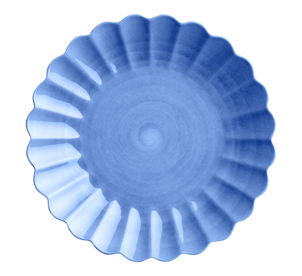 Oyster tallerken 28 cm lys blå fra Mateus