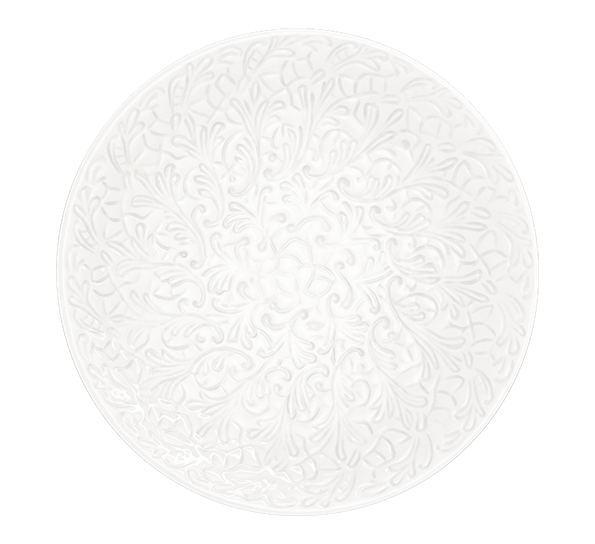 Lace asjett 20 cm hvit fra Mateus