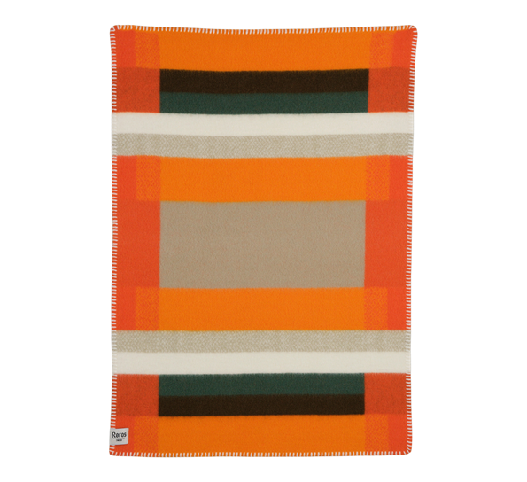 Mikkel babypledd oransje 67x100 cm fra Røros Tweed
