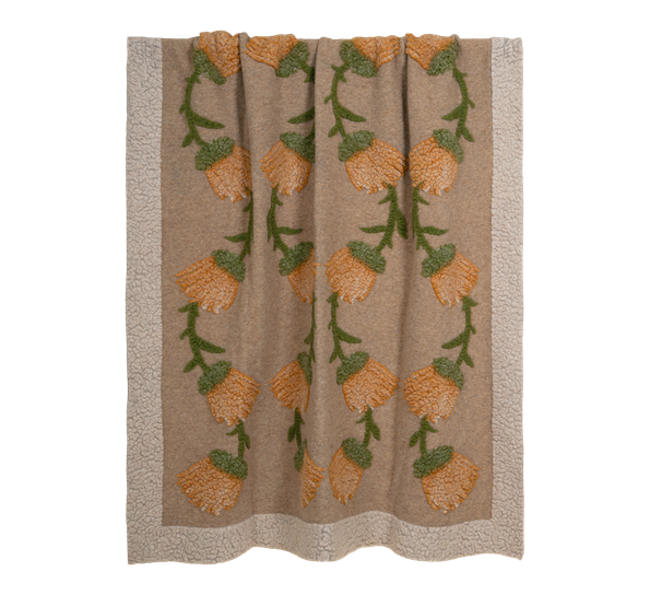 Fane panna ullpledd 150x190 cm beige fra Frati Home