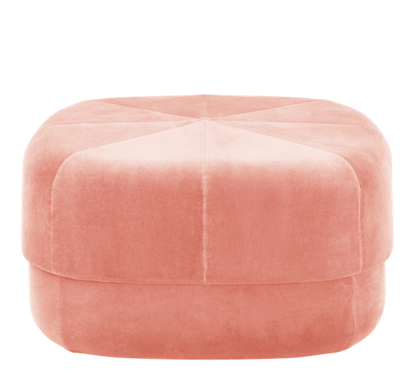 Circus puff stor blush velur fra Normann Copenhagen