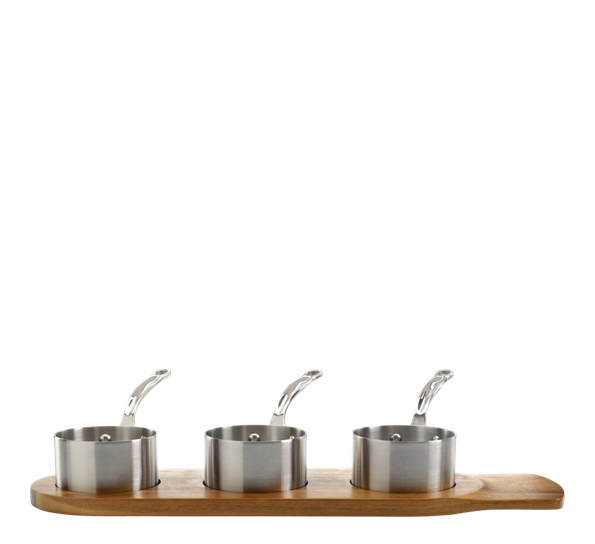 Serveware minikasseroller 3 deler 9 cm Samuel Groves