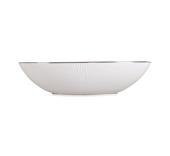 JC Pinstripe skål oval 30,5 cm fra Wedgwood