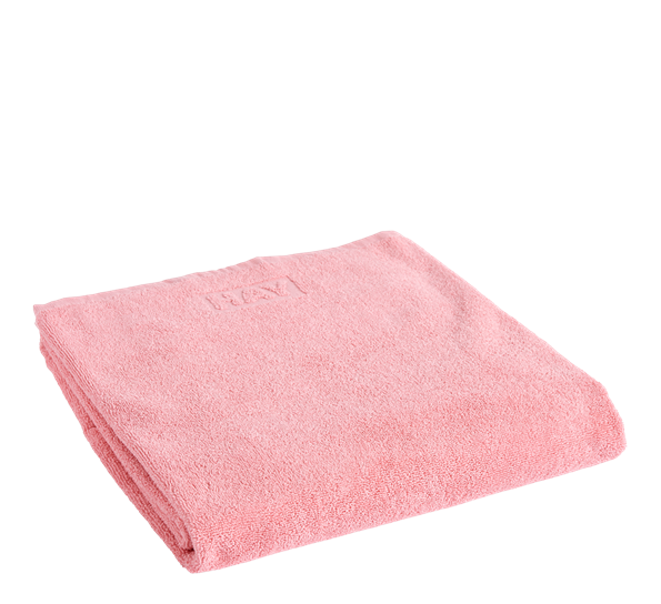 Mono badehåndkle 100x150 cm rosa fra HAY