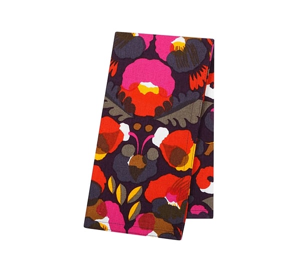 Hattarakukka serviett 40x40 cm plomme rød gul fra Marimekko
