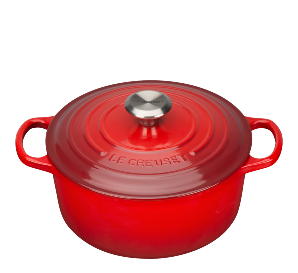 Jerngryte rund 6,7l 28cm rød fra Le Creuset