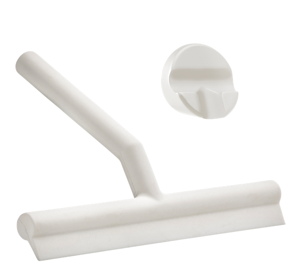 A-Wiper dusjnal med holder hvit 17x21 cm fra Zone