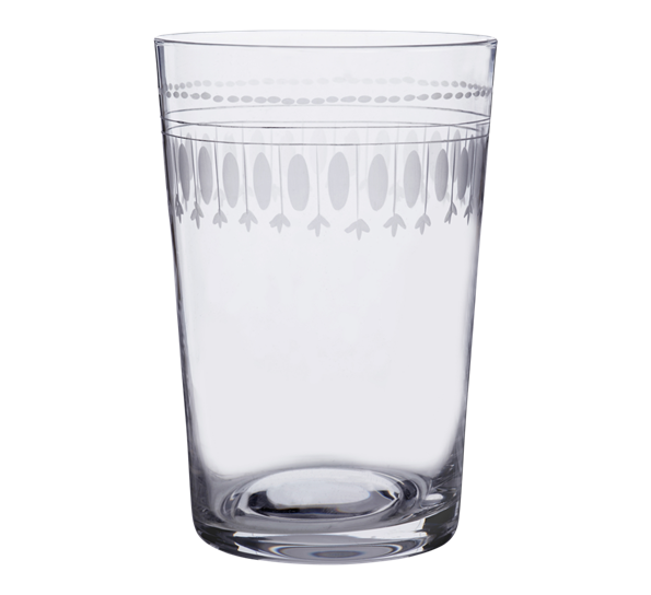Tumbler drikkeglass ovals 210 ml stk klar fra The Vintage List