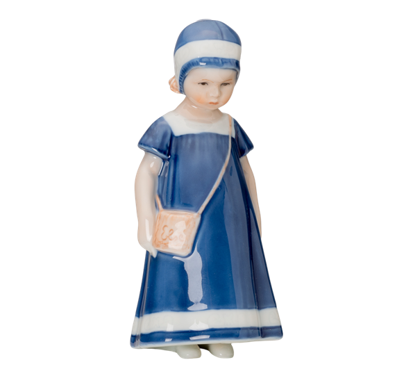 Elsa figur i blå kjole 17 cm fra Royal Copenhagen