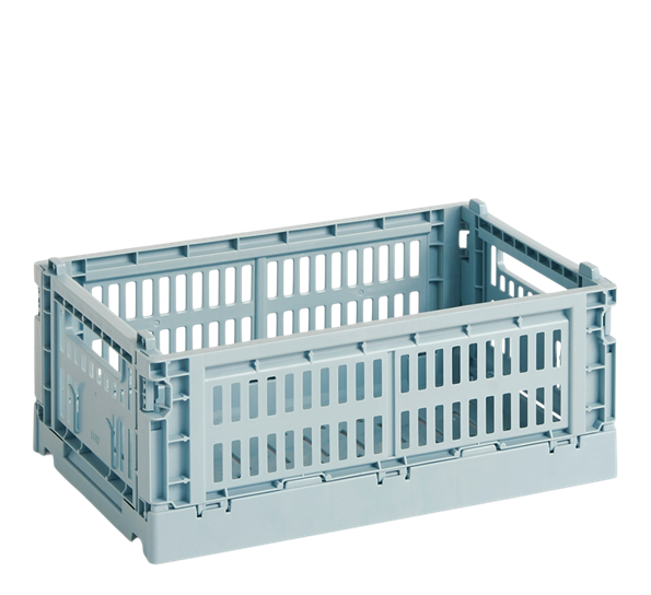 Colour Crate 17x26,5x10,5 cm dusty blue oppbevaringskasse fra HAY