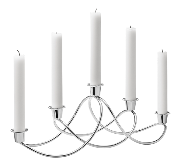 Harmony lysestake stål fra Georg Jensen