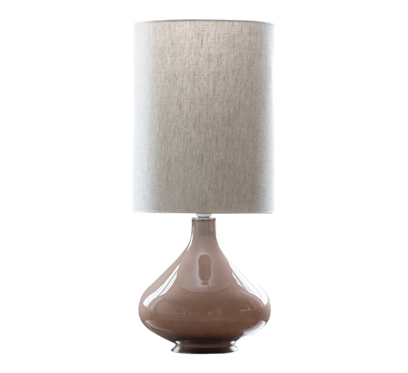 Flavia lampe 70 cm fot sand, linskjerm 30x40 cm Milano beige Flavia