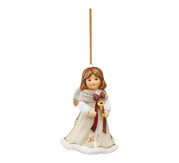 Pearly Gleam årsklokke engel 9 cm Goebel