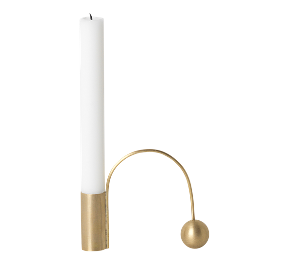 Balance lysestake 9,5 cm messing fra Ferm Living