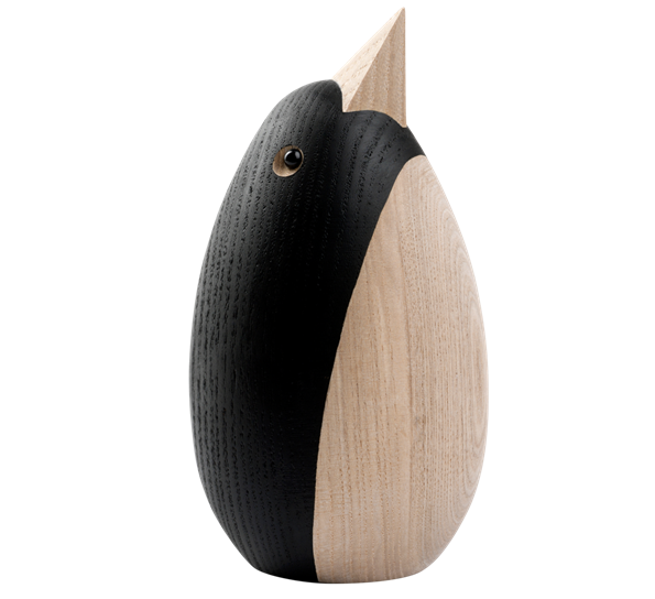 Pingvin sort og ask 11,5 cm fra Novoform