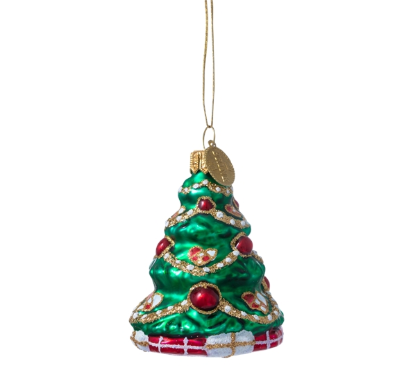 Julekule juletre med hjerte 6 cm fra Brink Nordic