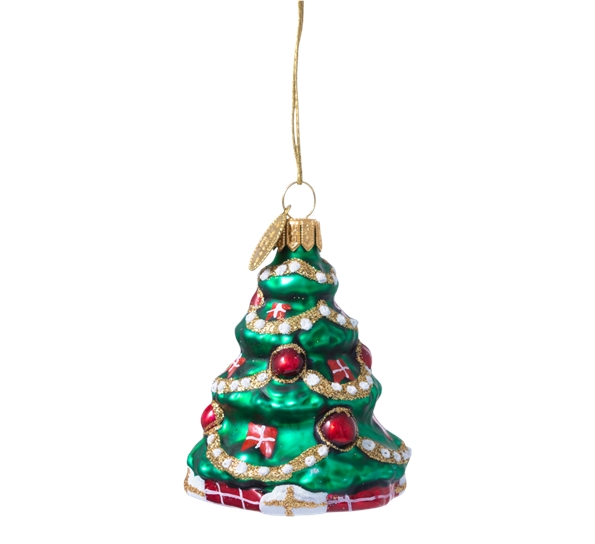 Julekule juletre med flagg 6 cm fra Brink Nordic