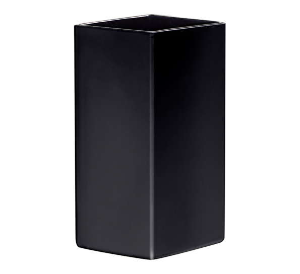 Ruutu keramisk vase 33 cm sort fra Iittala