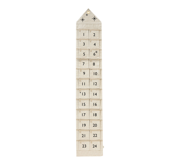 Star adventskalender 150x25 cm sand fra Ferm Living