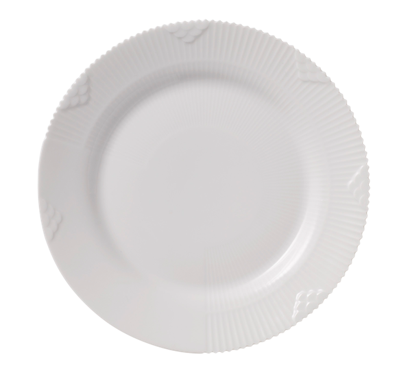 White Elements dessertasjett 19 cm fra Royal Copenhagen