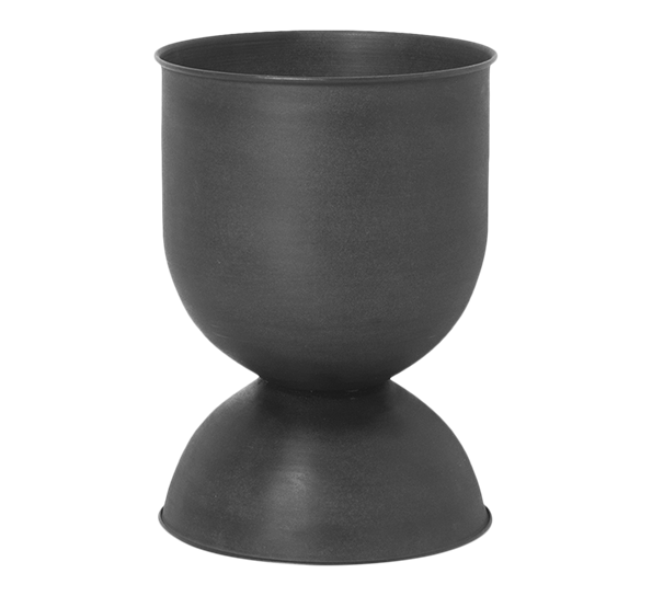 Hourglass krukke medium ø40 h59 cm sort fra Ferm Living