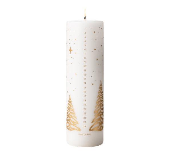 CC 2023 kalenderlys gull fra Georg Jensen