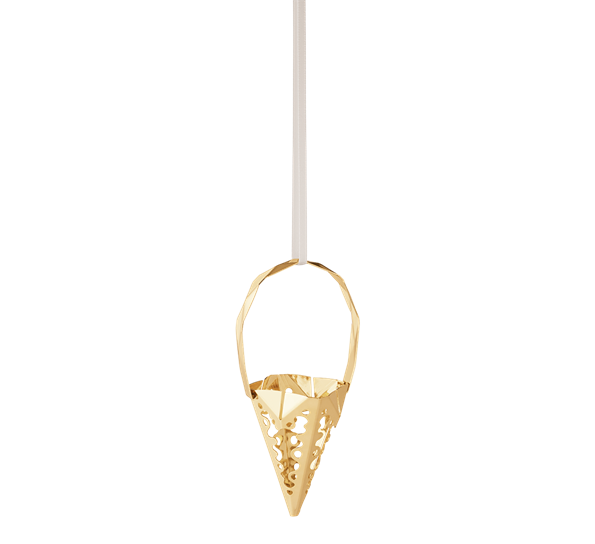 CC 2022 holiday ornament kremmerhus gull fra Georg Jensen