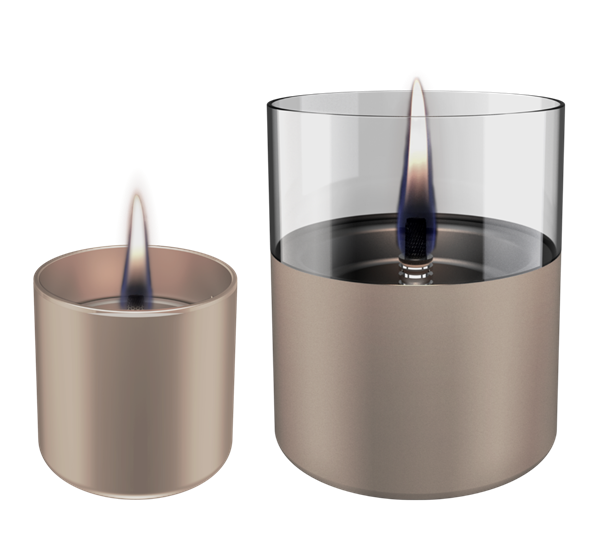 Lilly 8 & 10 lykt champagne fra Tenderflame