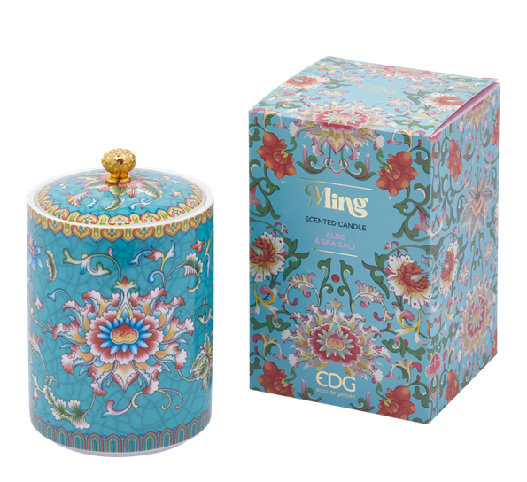 <p>Duftlys ming h14 cm aloe & seasalt EDG Enzo de Gasperi</p>