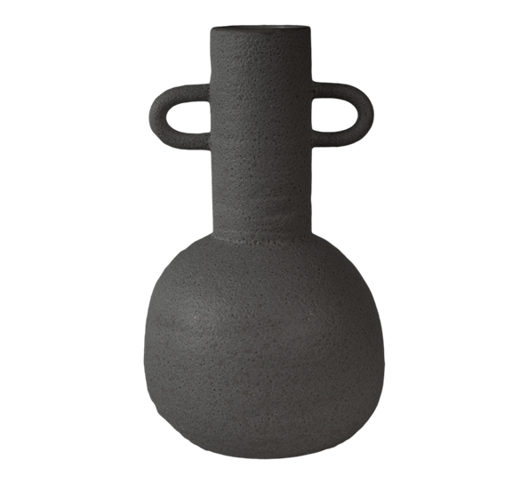 Long urne sort ø17cm h30cm fra DBKD