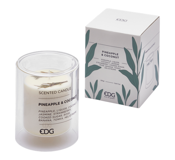 <p>Duftlys&nbsp;silhouette pineapple &amp; coconut 12 cm EDG Enzo de Gasperi</p>
