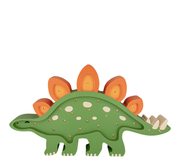Barnelampe Dinosaur h26,5 cm grønn fra Lumimi