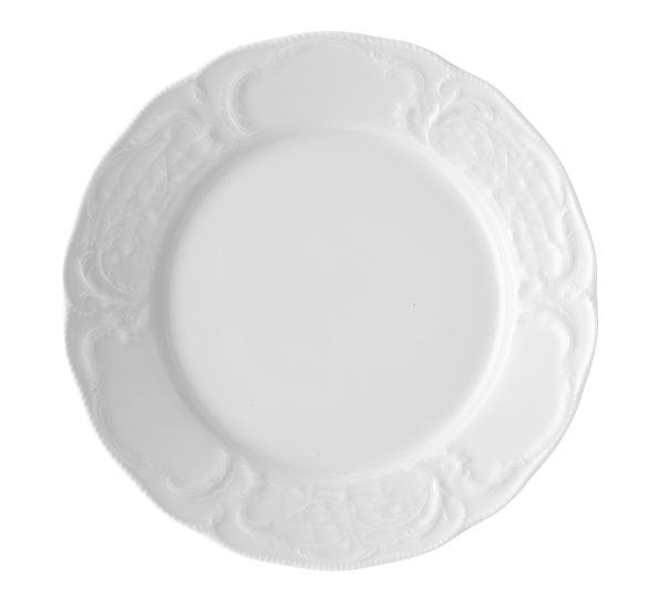 Sanssouci Hvit tallerken flat 25 cm fra Rosenthal