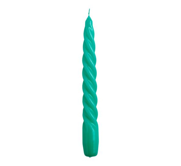 Twist Candle lys 20cm grønn fra HAY