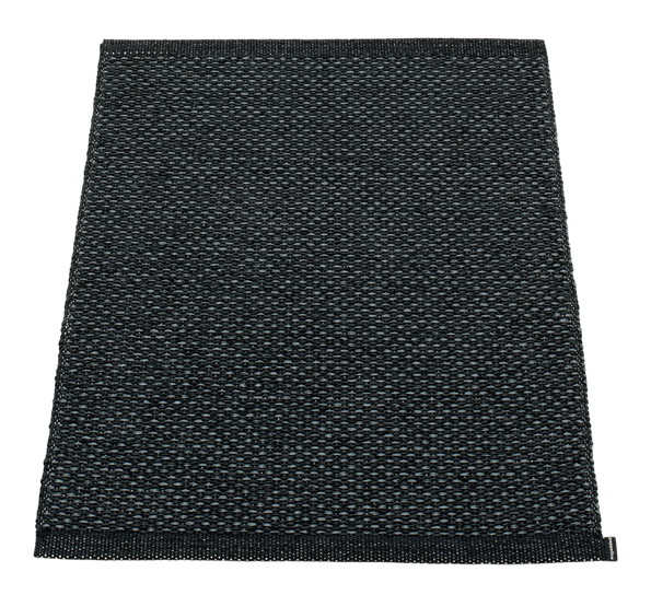 Svea matte sort metallic 70x90 cm Pappelina