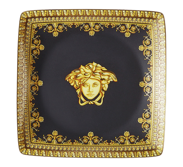 Baroque Nero fat 12x12 cm fra Versace