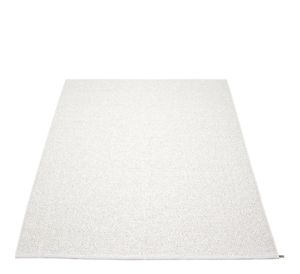 Svea matte hvit metallic 180x260 cm Pappelina