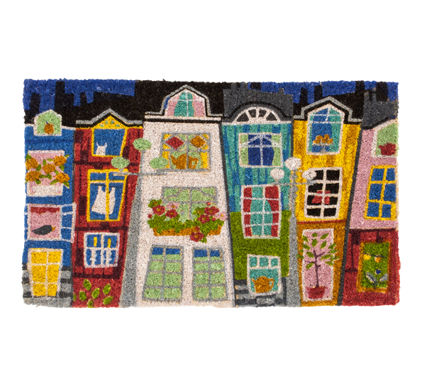Coir dørmatte Night in Paris 45x75 cm Dixie