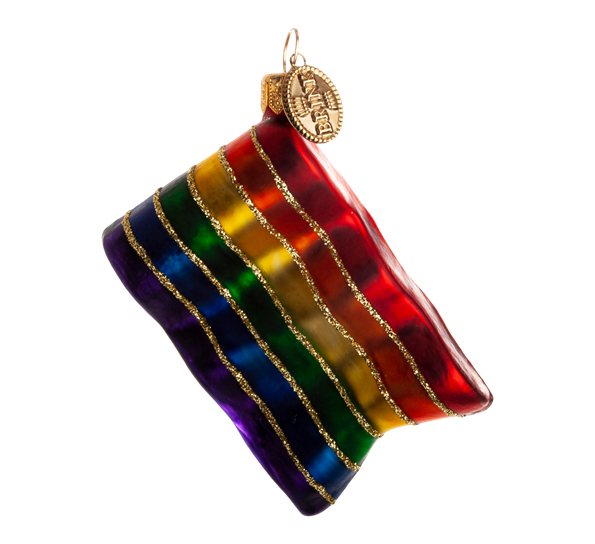 Julekule Pride regnbueflagg 7 cm fra Brink Nordic