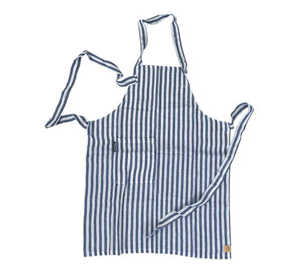Misty forkle med knapp edge denim blue fra Lovely Linen