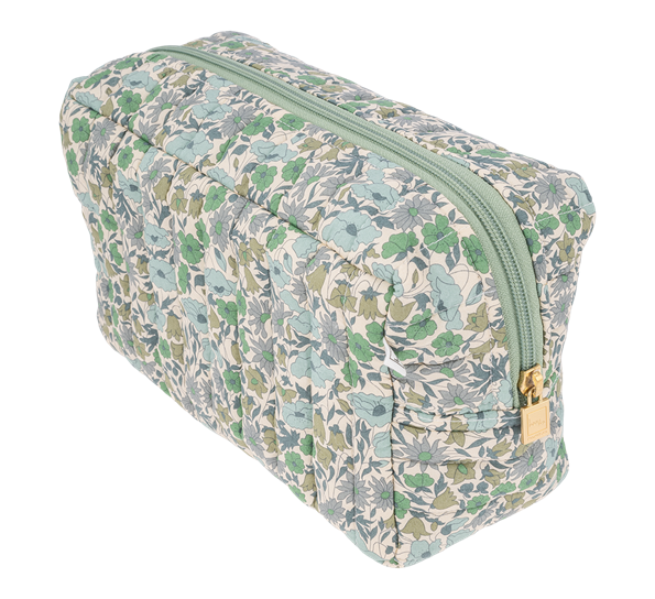 Toalettmappe stor Liberty Poppy and Daisy teal Bon Dep