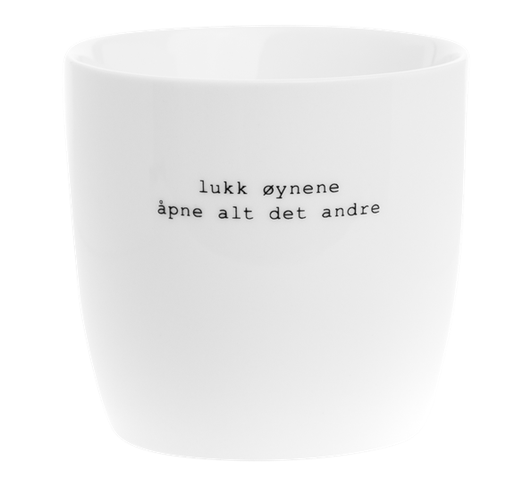 Krus Lukk øynene 30 cl hvit fra Sögne Home