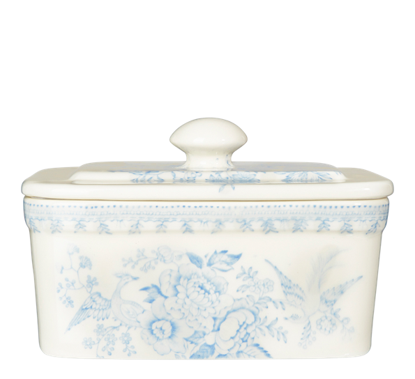 Blue Asiatic Pheasants smørklokke 400g fra Burleigh
