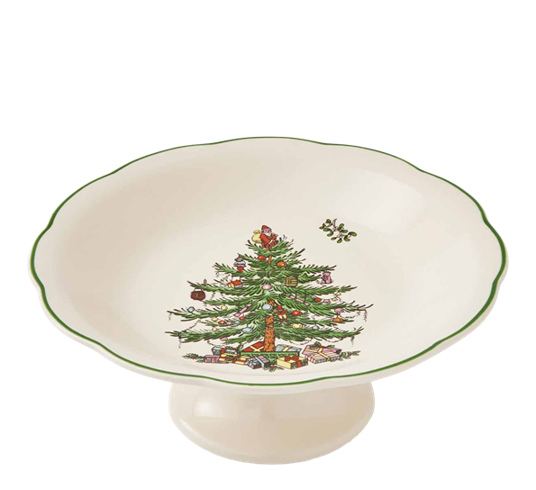 Christmas Tree skål på fot 18 cm fra Spode